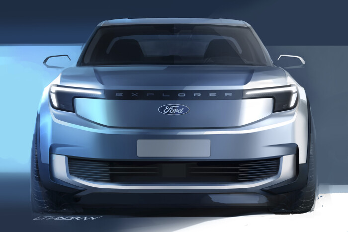 2023 FORD NewElectricExplorer SketchesExterior 2
