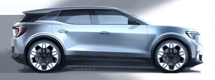 2023 FORD NewElectricExplorer SketchesExterior 3