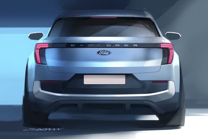 2023 FORD NewElectricExplorer SketchesExterior 7