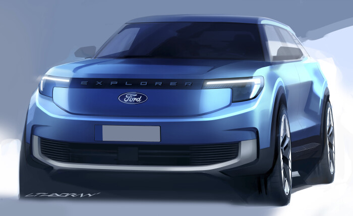 2023 FORD NewElectricExplorer SketchesExterior 8