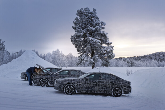 BMW i5 Fahrzeugerprobung Arjeplog/Schweden